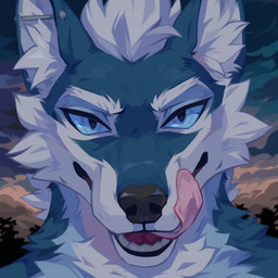 anthro black_nose blue_body blue_eyes blue_fur cheek_tuft facial_tuft front_view fur hair licking licking_lips licking_own_lips looking_at_viewer male neck_tuft open_mouth outside pink_tongue short_hair solo tongue tongue_out tuft white_body white_fur white_hair corzh77 axel_(axelhowl) canid canine mammal 1:1 bust_portrait hi_res portrait