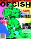 2005 anthro ape cigar cover duo english_text fictional_magazine_cover flaccid foreskin genitals gor_(tomcat) gorilla green_body green_skin haplorhine hi_res humanoid humanoid_genitalia humanoid_penis magazine_cover male mammal nipple_piercing nipple_ring nipples nude orc penis piercing pink_nipples primate pubes ring_piercing text tomcat_(artist) trassk