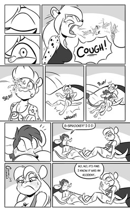 after_vore anthro anthro_pred anthro_prey between_breasts blush blush_lines breasts clothed clothed_anthro clothed_male clothing cough dialogue extreme_size_difference face_between_breasts female female_pred female_prey fishing_rod group harness harness_only male male_prey multiple_prey nude nude_female nude_male oral_vore regurgitation size_difference text vore waking_up gizmochinasa chinasa_lopp dec25stephanie gizmo_(gizmochinasa) philipkelton pocket_jabari sprocket_(gizmochinasa) cheetah felid feline gerbil mammal mouse murid murine pantherine rodent snow_leopard 2019 comic dated digital_drawing_(artwork) digital_media_(artwork) english_description english_text greyscale hi_res monochrome signature