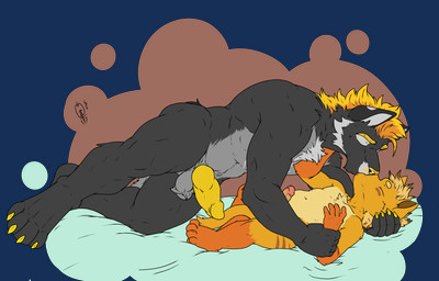adult_on_child adult_on_young age_difference animal_genitalia animal_penis anthro balls big_balls big_penis blonde_hair canine_genitalia canine_penis claws duo fur genitals hair hand_on_head hands_on_arms humanoid_genitalia humanoid_penis kissing knot knotted_penis lying male male/male muscular muscular_anthro muscular_male nude orange_body orange_fur penis simple_background size_difference smaller_male transparent_background yellow_body yellow_fur young young_anthro young_male hunterramirez tyberius_(sk8erboity) canid canine canis felid mammal pantherine tiger wolf alpha_channel hi_res