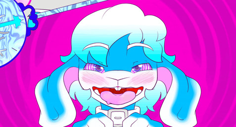 anthro clock hypnosis hypnotic_eyes male mind_control open_mouth open_smile pendulum ringed_eyes smile solo tongue tongue_out transformation watch betweentwosoftplaces canid canine fox lagomorph leporid mammal rabbit absurd_res animated animated_gif bust_portrait digital_media_(artwork) hi_res portrait short_playtime