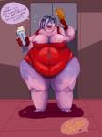 beverage breasts female food meat milkshake nipples not_furry obese obese_female obese_humanoid overweight overweight_female overweight_humanoid purple_body purple_skin solo tentacles thick_thighs wide_hips kissasta awesomenauts coco_nebulon alien alien_humanoid humanoid 3:4 hi_res