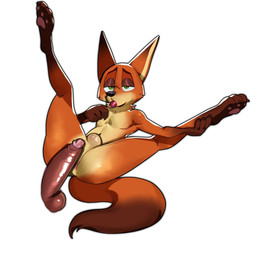 anthro anus balls candy dessert disembodied_penis erection feet fingers food fur genitals half-closed_eyes holding_candy holding_food holding_lollipop holding_object humanoid_genitalia humanoid_penis imminent_sex lollipop lollipop_in_mouth looking_at_viewer male narrowed_eyes nude pawpads penis simple_background solo spread_legs spreading tail toes royer27_xd disney zootopia nick_wilde canid canine fox lagomorph leporid mammal rabbit red_fox true_fox digital_media_(artwork) hi_res