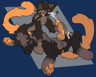 69_position andromorph anthro anus bodily_fluids brown_body brown_fur cum cum_on_leg cumshot duo ejaculation facesitting fur genital_fluids genitals handjob heart_symbol intersex intersex/male looking_pleasured male oral orange_anus orange_eyes orange_penis orange_tail orange_tongue penile penis selfcest sex sitting sitting_on_another square_crossover tail tongue tongue_out vaginal_fluids atlasserpent kali_delane domestic_cat felid feline felis mammal absurd_res alpha_channel hi_res