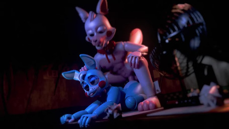 3_toes abs anal anal_penetration anthro anthro_on_anthro anthro_penetrated anthro_penetrating anthro_penetrating_anthro anus balls black_bow_tie blue_body blurred_foreground bodily_fluids bow_tie buckteeth butt cum cum_drip cum_in_ass cum_inside doggystyle dripping duo dutch_angle electric_fan enjoying erection eye_roll feet femboy from_behind_position genital_fluids genitals glans green_eyes hand_on_another's_head humanoid_genitalia humanoid_penis machine male male/male male_penetrated male_penetrating male_penetrating_male moan multiple_angles open_mouth paper pawpads penetration penile penile_penetration penis penis_in_ass pink_penis purple_sclera red_bow_tie red_glans red_penis sex sharp_teeth smile sound_effects teeth toes white_body snopard sound_warning miitro_d_(modeler) five_nights_at_freddy's five_nights_at_freddy's_2 scottgames sister_location mangle_(fnaf) toy_bonnie_(fnaf) animatronic canid canine fox lagomorph leporid mammal rabbit robot 16:9 3d_(artwork) 3d_animation animated digital_media_(artwork) hi_res long_playtime sound webm widescreen
