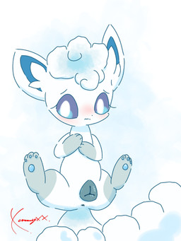 animal_genitalia animal_vulva anus blue_anus blue_eyes blue_inner_ear blue_vulva blush canine_genitalia canine_vulva eyebrows eyelashes female feral fur genitals gloves_(marking) hair leg_markings looking_at_viewer markings paws shy simple_background socks_(marking) solo spread_legs spreading tail vulva white_background white_body white_ears white_fur white_hair white_tail conditional_dnp xammyxx nintendo pokemon alolan_form alolan_vulpix generation_7_pokemon pokemon_(species) regional_form_(pokemon) 2026 3:4 digital_media_(artwork) english_description hi_res ibispaint_(artwork) shaded signature watermark