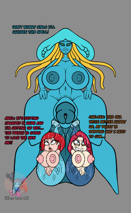 balls big_balls bodily_fluids breasts cock_vore cum curvy_figure digestion female genital_fluids genitals group gynomorph hourglass_figure huge_balls hyper hyper_balls hyper_genitalia imprint intersex intersex/female macro masturbation nipples non-mammal_balls non-mammal_nipples nude penile penis split_form tentacles trio vore vulva x-ray_view xsherlock420 disney ruby_gillman_teenage_kraken the_little_mermaid_(1989) ariel_(disney) chelsea_van_der_zee kalahari_(morphide) animal_humanoid aquatic aquatic_humanoid cnidarian cnidarian_humanoid humanoid jellyfish jellyfish_humanoid medusozoan medusozoan_humanoid merfolk absurd_res hi_res