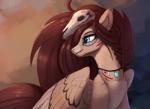 blue_eyes braided_hair eyelashes feathered_wings feathers female feral grey_body grey_feathers hair solo wings rodrigues404 hasbro my_little_pony mythology equid equine mammal mythological_creature mythological_equine pegasus