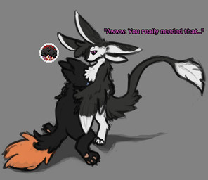 3_fingers 3_toes 4_ears ambiguous/ambiguous ambiguous_gender anthro biped black_body black_claws black_feathers black_fur black_sclera bodily_fluids cheering chest_tuft claws countershading crying crying_out depression dialogue duo ellipsis feathered_wings feathers feet fingers fur grey_background holding_another hug hugging_another kneeling looking_at_another looking_down looking_down_at_another markings multi_ear multicolored_body multicolored_tail nude orange_body orange_fur orange_tail pawpads paws pink_pawpads purple_eyes purple_text sad shadow simple_background size_difference standing tail tail_markings talking_to_another tears text three-quarter_view toes tuft tufted_fur white_body white_feathers white_fur winged_arms wings deme_dragun casualties:_unknown fyr_(fenrir784) avali avian bird canid canine expie_(gunsawian) gunsawian hybrid mammal murid rodent 2026 colored colored_sketch digital_drawing_(artwork) digital_media_(artwork) english_text sketch maleherm_(lore)