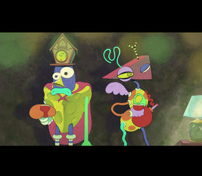 1_wing against_surface against_wall blue_body brass_instrument cheese clock container cup dairy_products duo food for_a_head frown holding_container holding_cup holding_object lamp male musical_instrument one_wing parody red_cup scene_parody side_by_side standing trumpet wind_instrument wings glabsterii adult_swim cartoon_network glitch_productions scott_pilgrim_(series) smiling_friends the_amazing_digital_circus silly_samuel_(smiling_friends) zooble_(tadc) humanoid living_toy object_head 2025 crossover digital_drawing_(artwork) digital_media_(artwork) hi_res letterbox nonbinary_(lore)