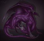 autofellatio balls black_penis bodily_fluids cum cum_in_mouth cum_in_own_mouth cum_in_self cum_inside cum_on_self feral genital_fluids genitals knot male masturbation oral oral_masturbation penile penile_masturbation penis purple_balls solo tail wings firael european_mythology mythology muddy_maestro dragon mythological_creature mythological_scalie scalie western_dragon hi_res