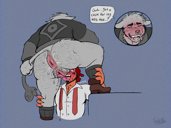 andromorph andromorph/male anthro anus big_butt blush bodily_fluids body_hair butt butt_hair clothing cum cum_string cunnilingus dialogue drooling duo facial_piercing genital_fluids genitals intersex intersex/male larger_male long_tongue looking_pleasured male musclegut muscular muscular_andromorph muscular_anthro muscular_intersex muscular_male nose_piercing nose_ring oral piercing plump_labia puffy_anus raised_leg ring_piercing saliva saliva_on_anus saliva_on_vulva sex size_difference smile standing sweat tail tail_pull tears text tongue vaginal vaginal_fluids vulva faroutboy jerry_(faroutboy) lynt_(faroutboy) hybrid 4:3 english_text hi_res
