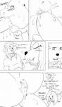 :3 :d andromorph andromorph/male anthro anthro_on_anthro anus big_penis black_and_white blush bodily_fluids calheb-db calheb_(calheb-db) canid canine cheek_tuft clitoris clothing collar comic cum cum_from_pussy cum_in_mouth cum_in_pussy cum_inside cum_on_face cum_on_pussy cum_on_tail dialogue drake_(drakesapphire) english_text erection eyebrows eyes_closed facial_tuft fellatio genital_fluids genitals gesture group group_sex hair hand_gesture hi_res intersex intersex/male interspecies leaking_cum lizard long_hair lying male male_penetrating mammal messy monochrome nude on_back open_mouth open_smile oral oral_penetration overflow penetration penile penis pussy reptile scalie sex shirt smile spiked_collar spikes sweater t-shirt tail text threesome thumbs_up topwear trio tuft vaginal vaginal_penetration xianos