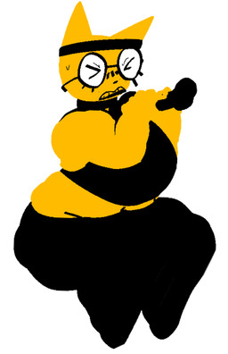 >_< accessory anthro big_breasts black_bottomwear black_bra black_clothing black_headband black_sports_bra black_topwear black_underwear bodily_fluids bottomwear bra breasts clothed clothed_anthro clothed_female clothing dumbbell exercise eyelashes eyes_closed eyewear female front_view glasses headband holding_dumbbell holding_object midriff orange_body orange_ears overweight overweight_anthro overweight_female round_glasses simple_background solo sports_bra sweat sweatdrop thick_thighs topwear underwear wearing_glasses weightlifting weights white_background workout yellow_body yellow_ears xarop77 bananashrimp_(xarop77) felid mammal 2024 digital_drawing_(artwork) digital_media_(artwork) portrait