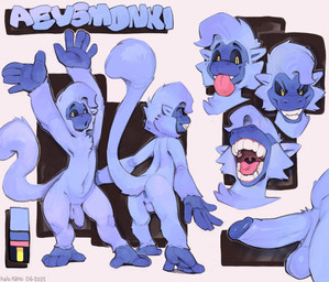 anus backsack balls bared_teeth big_hands black_sclera blep color_swatch evil_face evil_grin evil_look foreskin genitals hand_feet humanoid_genitalia humanoid_hands humanoid_penis innocent_expression long_arms male mouth_shot nude open_mouth penis short_legs simple_background smile solo tail teeth teeth_showing tongue tongue_out halo-pano aevsmonki atelid haplorhine mammal monkey new_world_monkey primate spider_monkey hi_res model_sheet