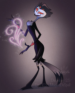 4_eyes anthro beak chest_tuft clothed clothing crossdressing dress feathers magic male multi_eye open_mouth red_eyes solo tail tail_feathers tongue tuft atimon disney ducktales hellaverse helluva_boss magica_de_spell stolas_(helluva_boss) avian bird demon owl owl_demon 2025 4:5 hi_res signature
