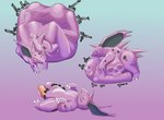 after_vore aroused digestion ejaculation genitals large_prey male male_pred oral_vore penis size_difference smaller_pred vore poisonsneksoffie nintendo pokemon generation_1_pokemon human mammal nidorino pokemon_(species) absurd_res hi_res