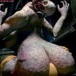 big_butt breasts butt creepy_face duo facesitting female female_facesitting_male male male/female sharp_teeth sitting_on_another teeth tongue tongue_out ewr_115 capcom resident_evil bow_experiment_(resident_evil) human mammal regenerator_(resident_evil) 1:1 3d_(artwork) absurd_res digital_media_(artwork) hi_res