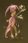 archer arrow_(weapon) blush bow_(weapon) clothed clothing female humanoid_pointy_ears not_furry quiver_(object) ranged_weapon skimpy solo weapon wide_hips gueuzav elf humanoid 2:3 digital_media_(artwork) hi_res