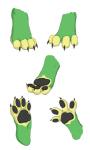 4_toes ambiguous_gender claws disembodied_foot feet hindpaw pawpads paws solo toes spidersnax_(artist) mythology panzardragon dragon mythological_creature mythological_scalie scalie