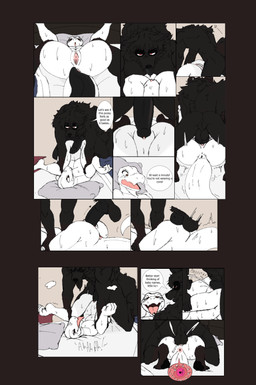 ahegao andromorph andromorph/male andromorph_anthro andromorph_penetrated animal_genitalia animal_penis anthro anthro_on_anthro anthro_penetrated anthro_penetrating anthro_penetrating_anthro anus balls balls_deep bed bedroom bedroom_sex big_penis black_balls black_body black_fur black_hair black_penis black_tongue bodily_fluids canine_genitalia canine_penis cum cum_in_vagina cum_inside cum_splatter cunnilingus deep_penetration detailed_background dialogue duo ejaculation erection eye_roll from_front_position fur furniture genital_fluids genitals hair impregnation intersex intersex/male intersex_anthro intersex_penetrated interspecies interspecies_impregnation knot knotted_penis looking_pleasured male male_anthro male_penetrating male_penetrating_andromorph male_penetrating_intersex mating_press monotone_body monotone_fur monotone_scales muscular muscular_anthro muscular_male nude nude_andromorph nude_anthro nude_male oral ovum ovum_with_heart penetration penile penile_penetration penis penis_in_vagina perineum pink_anus pink_vulva red_eyes scales sex speech_bubble sperm_cell tail text tongue tongue_out vaginal vaginal_fluids vaginal_penetration vaginal_squirting vaginal_squirting_while_penetrated vulva white_body white_scales butcher_pal corruption_of_champions adam_manchester arian_(coc) canid canine canis hybrid lizard mammal procyonid raccoon reptile scalie wolf 2025 colored comic digital_drawing_(artwork) digital_media_(artwork) english_text hi_res