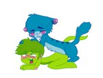 anal anal_penetration blue_body blue_fur blush body_blush doggystyle duo ear_blush eyes_closed feral feral_on_feral feral_penetrated feral_penetrating feral_penetrating_feral from_behind_position fur green_body green_eyes green_hair hair male male/male male_penetrated male_penetrating male_penetrating_male penetration sex shoulder_blush simple_background tongue tongue_out white_background lu-lucario hasbro littlest_pet_shop littlest_pet_shop_(2012) sunil_nevla vinnie_terrio gecko herpestid lizard mammal mongoose reptile scalie 4:3 low_res