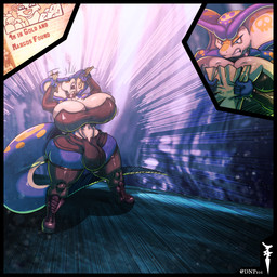 angry anthro big_breasts blue_body blue_scales blue_skin boots breasts bulge clothing footwear huge_breasts huge_hips huge_thighs intersex scales shoes small_waist solo thick_thighs wide_hips dnp101 cobra reptile scalie snake 1:1 hi_res