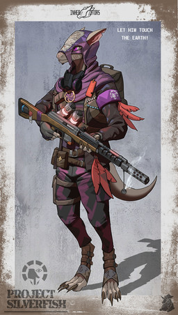 anthro armband armor backpack belt blaster body_armor border camo camo_clothing camo_print censer claws clothed clothing cultist digitigrade energy_weapon feathers female fingerless_gloves footwear furgonomic_footwear furgonomics gas_mask gloves glowing glowing_object gun handwear holding_gun holding_object holding_ranged_weapon holding_rifle holding_weapon hood jacket jewelry logo mask necklace occult occult_symbol pattern_clothing pentagram plasma_gun plasma_rifle purple_eyes ranged_weapon rifle runes solo standing symbol tan_body text topwear wax_seal weapon 419667 project_silverfish inheritor lizard reptile scalie 2025 absurd_res artist_logo english_text hi_res