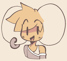 big_ears clothing ear_piercing ear_ring head_tuft male piercing ring_piercing shirt smile smiling_at_viewer solo sweater tank_top topwear tuft 9hammer mix_(9hammer) mammal rodent bust_portrait portrait