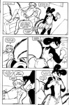 alex_(daria_mcgrain) anthro black_and_white clothing comic daria_mcgrain dean_(daria_mcgrain) dialogue dominant dominant_male duo english_text genus_male hi_res male male/male monochrome pen_(artwork) tail text traditional_media_(artwork) undressing