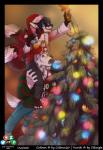 duo holidays plant tree azaleesh christmas coltron_(coltron20) yumiki canid canine canis fox mammal wolf hi_res