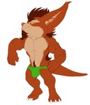 3_toes 4_fingers anthro barefoot beard belly belly_tuft big_biceps big_ears big_muscles big_pecs big_tail brown_beard brown_body brown_eyebrows brown_face brown_facial_hair brown_fur brown_pubes bulge chin_tuft claws clothed clothed_anthro clothed_male clothing dwarfism ear_tuft eyebrows facial_hair facial_markings facial_tuft feet fingers front_view fur goatee green_clothing green_speedo green_swimwear half-closed_eyes head_markings head_tuft huge_pecs humanoid_hands long_mane long_pseudo_hair looking_at_viewer looking_down looking_down_at_viewer male male_anthro mane manly markings mask_(marking) mohawk monotone_beard monotone_chest monotone_feet monotone_legs monotone_mane monotone_pseudo_hair monotone_tail multicolored_belly multicolored_body multicolored_face multicolored_fur muscular muscular_anthro muscular_male narrowed_eyes navel obliques orange_ears orange_face orange_feet orange_inner_ear orange_legs orange_mane orange_neck orange_pseudo_hair orange_tail orange_toes pecs pink_nose plantigrade pseudo_hair pubes quads red_sclera serratus short short_anthro short_male simple_background skimpy smile smiling_at_viewer solo speedo speedo_only standing swimwear tail tan_belly tan_body tan_chest tan_face tan_fur tan_inner_ear tan_markings tan_neck thick_eyebrows thick_neck tight_clothing toes topless topless_anthro topless_male triceps tuft two_tone_belly two_tone_inner_ear two_tone_neck undressing white_background white_claws yellow_eyes bristol wildstar bitter_(bristol) fan_character chua mammal 2020 absurd_res colored digital_drawing_(artwork) digital_media_(artwork) flat_colors full-length_portrait hi_res portrait