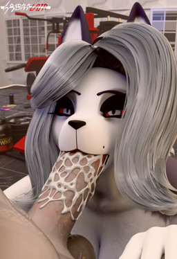 bodily_fluids cum cum_in_mouth cum_inside duo fellatio female genital_fluids gym male male/female mature_female oral penile sex hydras_lair dogzeela_(modeler) valorlynz_(modeler) arknights hellaverse helluva_boss hypergryph studio_montagne aak_(arknights) loona_(dogzeela) loona_(helluva_boss) canid canine mammal 3d_(artwork) digital_media_(artwork) hi_res