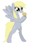 blonde_hair cutie_mark derp_eyes feathered_wings feathers female feral food grey_body grey_feathers hair muffin simple_background smile solo standing teeth transparent_background wings yellow_eyes tomdantherock friendship_is_magic hasbro my_little_pony mythology derpy_hooves_(mlp) equid equine mammal mythological_creature mythological_equine pegasus alpha_channel animated low_res short_playtime