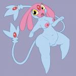 1:1 areola big_breasts blue_body blue_skin breasts butt curvy_figure erect_nipples eyelashes female generation_4_pokemon genitals hi_res humanoid legendary_pokemon mammal mesprit navel nintendo nipples not_furry nude open_mouth pink_body pink_skin pokemon pokemon_(species) posexe pussy simple_background slightly_chubby solo spread_legs spreading thick_thighs tongue voluptuous wide_hips yellow_eyes