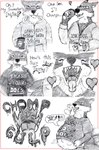 beverage clothing coffee forced gimp hoodie marker open_mouth oral_vore pencil topwear uvula vore burgundy_wolf burgundy_wolf_(character) canid canine canis mammal wolf absurd_res comic hi_res traditional_media_(artwork) nonbinary_(lore)