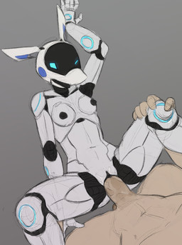 anthro anthro_penetrated areola black_nipples breasts duo faceless_character faceless_human faceless_male female female_focus female_on_human female_penetrated genitals holographic_eyes human_on_anthro human_penetrating human_penetrating_anthro humanoid_genitalia humanoid_penis interspecies joints machine male male/female male_on_anthro male_penetrating male_penetrating_female navel nipples open_mouth penetration penile penile_penetration penis penis_in_vagina screen screen_eyes screen_face sex simple_background small_breasts solo_focus spread_legs spreading vaginal vaginal_penetration vulva sealer4258 se-4258 android human mammal robot hi_res