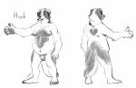 anthro flaccid genitals male nipples nude overweight overweight_anthro overweight_male penis plantigrade solo gerardson canid canine canis domestic_dog mammal molosser mountain_dog saint_bernard absurd_res hi_res