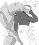 2_penises anal anal_penetration animal_genitalia animal_penis armor balls blush blush_lines bodily_fluids bottomless bottomless_human bottomless_male clothed clothing cum cum_drip cum_in_ass cum_inside dialogue dripping duo eyes_closed from_behind_position genital_fluids genitals hands_on_shoulders headgear headgear_only helmet helmet_only hemipenes humanoid_genitalia humanoid_penis impact_lines interspecies male male/male male_penetrated male_penetrating male_penetrating_male motion_lines multi_genitalia multi_penis muscular muscular_male orgasm penetration penis phone_call pubes sex standing standing_sex text vein veiny_penis loggyburger halo_(series) microsoft xbox_game_studios arbiter_(halo) master_chief thel_'vadam alien human mammal sangheili 2025 absurd_res digital_drawing_(artwork) digital_media_(artwork) english_text hi_res sketch