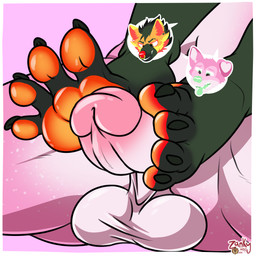 anthro balls cheek_tuft duo ear_piercing erection facial_piercing facial_tuft fangs feet floppy_ears foot_fetish foot_play footjob fur gauged_ear genitals glans glistening glistening_eyes green_body green_eyes green_fur green_hair green_nose green_tongue grin hair head_tuft humanoid_genitalia humanoid_penis male male_anthro mohawk multiple_piercings nose_piercing nose_ring open_mouth orange_body orange_eyes orange_fur orange_pawpads pawpads penile penis piercing pink_body pink_fur pink_glans red_body red_fur ring_piercing septum_piercing septum_ring sex smile spread_toes teeth toes tongue tongue_out tuft white_balls white_body white_fur white_penis yellow_body yellow_fur zankytime emmett_green_(verne_nicolaio) red_(verne_nicolaio) canid canine canis domestic_dog mammal 1:1 absurd_res hi_res
