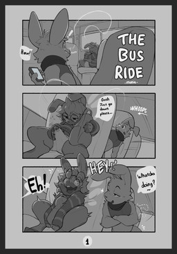anthro biped bodily_fluids border clothed clothing dialogue duo electronics erection exclamation_point eyebrows eyewear fur genital_fluids glasses grey_border hair holding_object holding_phone male open_mouth phone precum question_mark sitting speech_bubble teeth text munie lagomorph leporid mammal rabbit comic english_text hi_res
