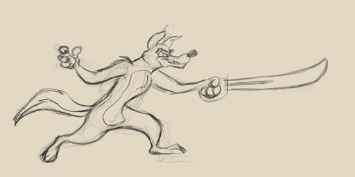 3_toes 4_fingers anthro arm_tuft athletic athletic_anthro athletic_male black_eyebrows black_finger_claws black_nose casual_nudity chest_tuft claws clenched_teeth curling_tail evil_grin eyebrows feet finger_claws fingers fluffy fluffy_tail holding_melee_weapon holding_object holding_sword holding_weapon knee_tuft leg_tuft male melee_weapon nude open_mouth open_smile paws pecs shoulder_tuft simple_background smile solo standing sword tail tan_background teeth thick_eyebrows toes toothy_grin tuft weapon stevethedragon disney talespin don_karnage canid canine canis mammal red_wolf wolf 2024 digital_drawing_(artwork) digital_media_(artwork) guide_lines krita_(artwork) sketch