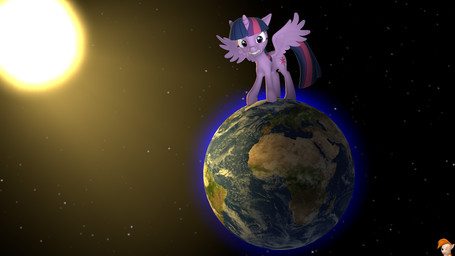 cutie_mark feathered_wings feathers female feral fur hair horn light macro multicolored_hair planet purple_body purple_feathers purple_fur purple_hair solo space standing_on_planet star sun terra_macro two_tone_hair wings brostone_brohoof friendship_is_magic hasbro my_little_pony mythology twilight_sparkle_(mlp) equid equine mammal mythological_creature mythological_equine winged_unicorn 16:9 2014 3d_(artwork) digital_media_(artwork) source_filmmaker_(artwork) widescreen