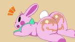 ambiguous_gender blush butt fur multicolored_body multicolored_fur open_mouth simple_background solo surprise syrup two_tone_body two_tone_fur sweepyy disney ralph_breaks_the_internet wreck-it_ralph fun_bun lagomorph leporid mammal rabbit 16:9 2018 digital_media_(artwork) hi_res widescreen