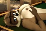 anthro anthrofied big_breasts billiard_table biped breasts crossgender female furniture hand_on_breast lying nipples on_table solo table oystercatcher7 third-party_edit dreamworks over_the_hedge rj_(over_the_hedge) mammal procyonid raccoon 3:2 hi_res photo_manipulation photomorph