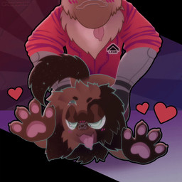 ahegao ambiguous_gender anthro blush brown_body brown_fur clothing doggystyle duo from_behind_position fur green_eyes looking_pleasured lying male male/male on_front pawpads paws sex simple_background tail thrusting tongue puppyspice420 aurel_(puppyspice420) oskar_(puppyspice420) canid canine canis dachshund domestic_dog german_shepherd herding_dog hunting_dog mammal pastoral_dog 1:1 2d_animation animated loop motion_tweening