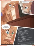 anthro apartment blue_eyes brown_body brown_fur chair computer desk electronics female fur furniture inner_monologue inside message office_chair solo table thinking tired towel towel_only typing paddedulf elaina_(paddedulf) fan_character lagomorph leporid mammal rabbit comic
