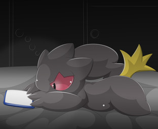 ambiguous_gender electronics phone solo type nintendo pokemon banette generation_3_pokemon humanoid pokemon_(species) 2015 hi_res