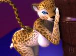 anthro areola big_breasts big_butt black_nose blue_eyes breasts brown_body brown_fur butt feet female fur hindpaw looking_at_viewer nails nipples paws smile solo spots thick_thighs white_body white_fur yellow_body yellow_fur blx24 felid leopard mammal pantherine 2016 3d_(artwork) 4:3 digital_media_(artwork) hi_res