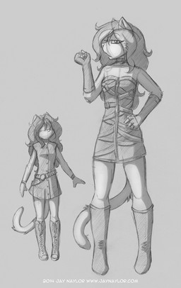2014 armband belt bethany black_and_white boots cat choker dress feline female gloves hair jay_naylor long_hair long_tail looking_at_viewer mammal monochrome plain_background pose sketch solo straps
Rating: Safe
Score: 6
User: Noah_Black
Date: March 25, 2014